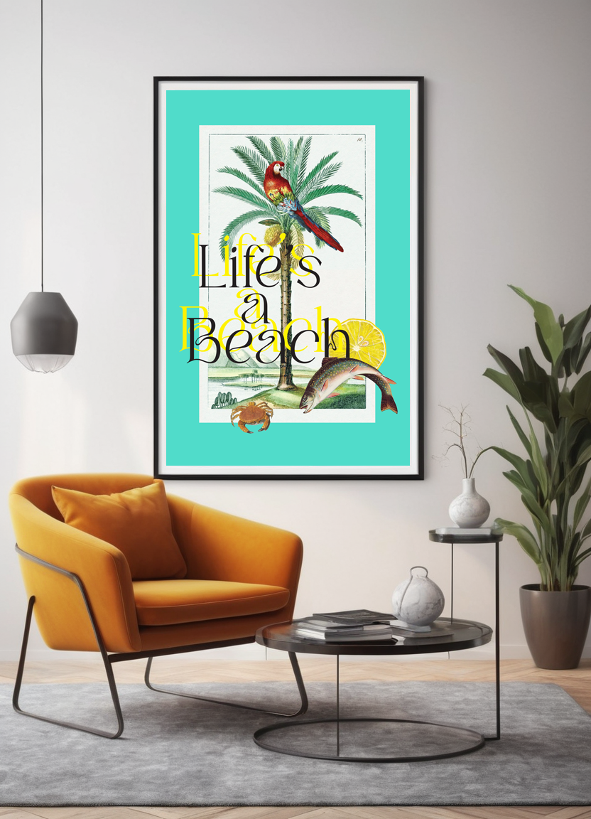 Printable Art for Home Decor - "Life's a beach!"