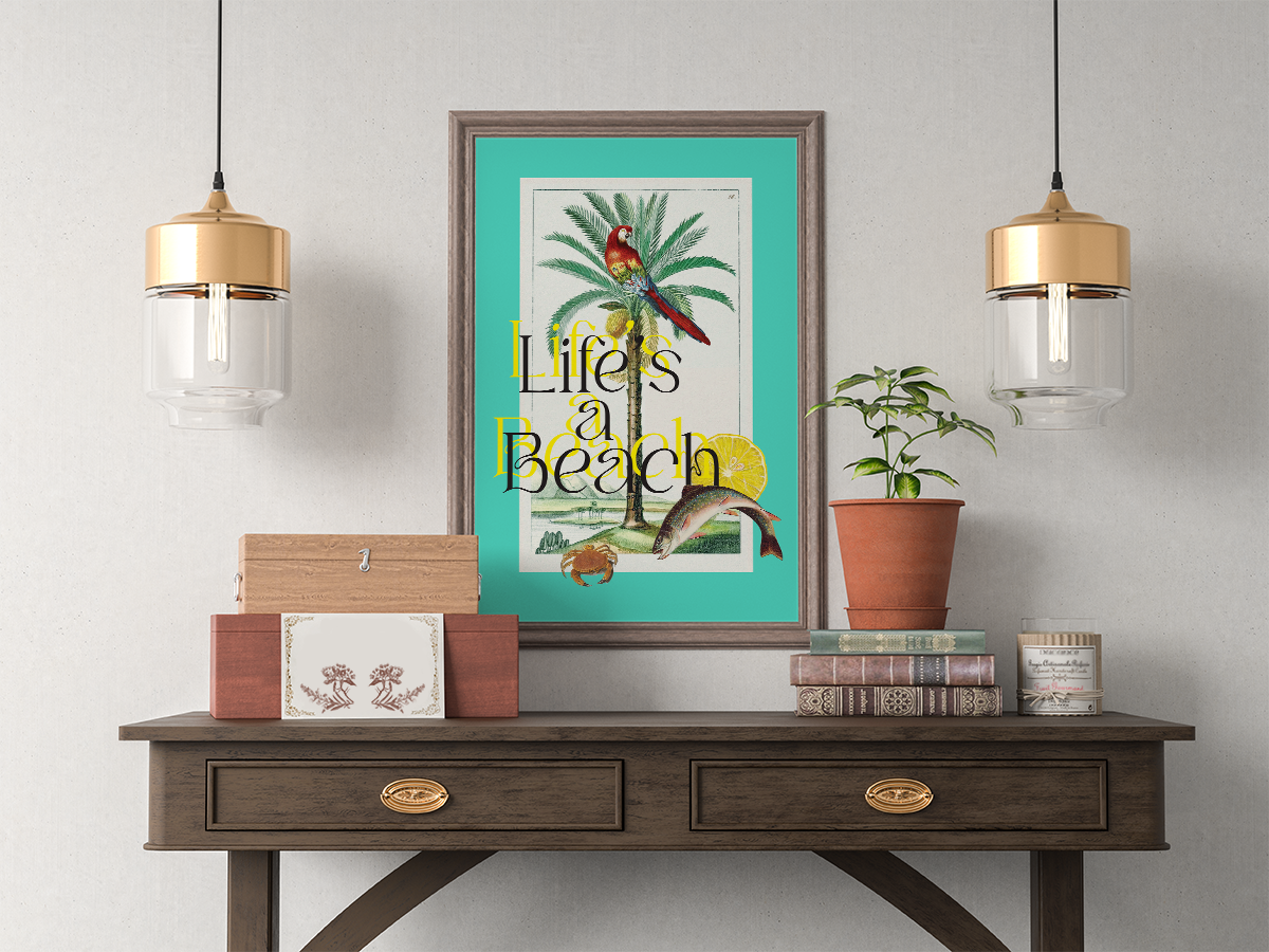 Printable Art for Home Decor - "Life's a beach!"