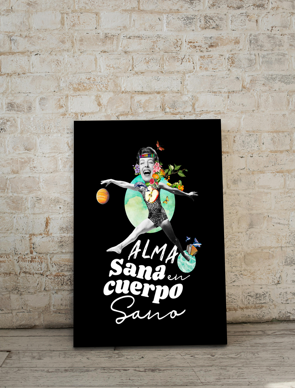 Printable Art for Home Decor - "Alma Sana en Cuerpo Sano"