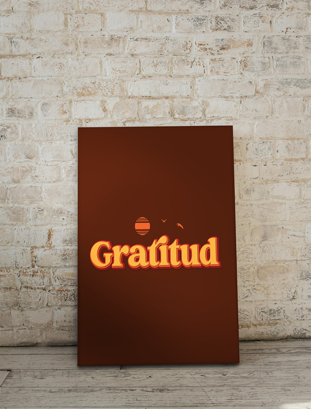 Printable Art for Home Decor - "Gratitud"