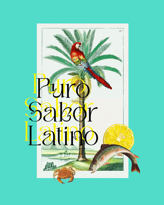 Printable Art for Home Decor - "Puro Sabor Latino"