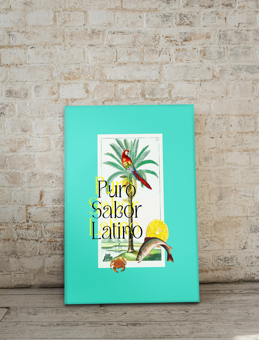 Printable Art for Home Decor - "Puro Sabor Latino"