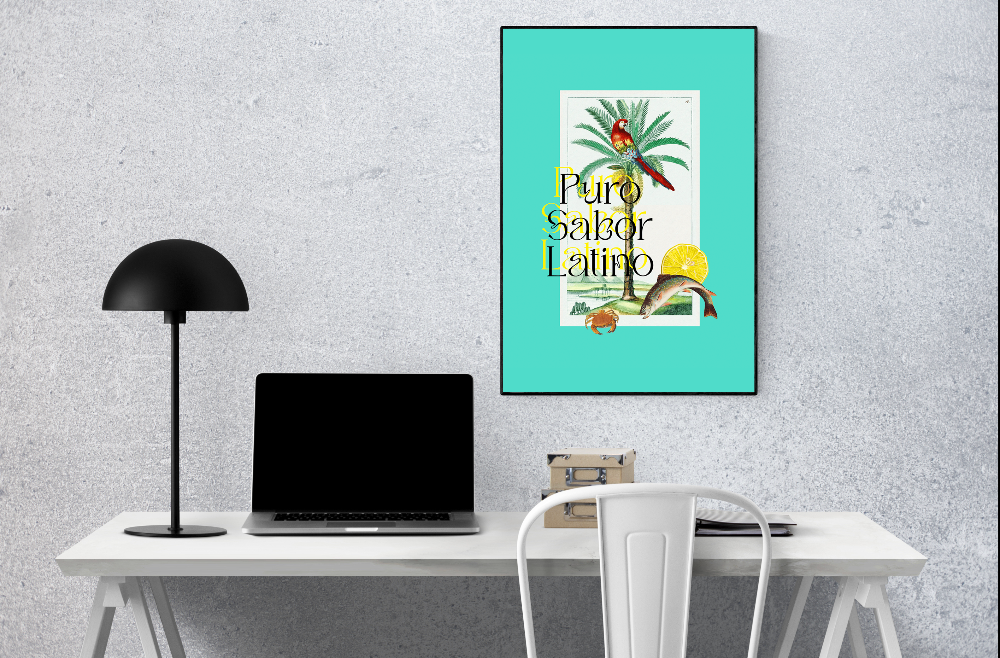 Printable Art for Home Decor - "Puro Sabor Latino"