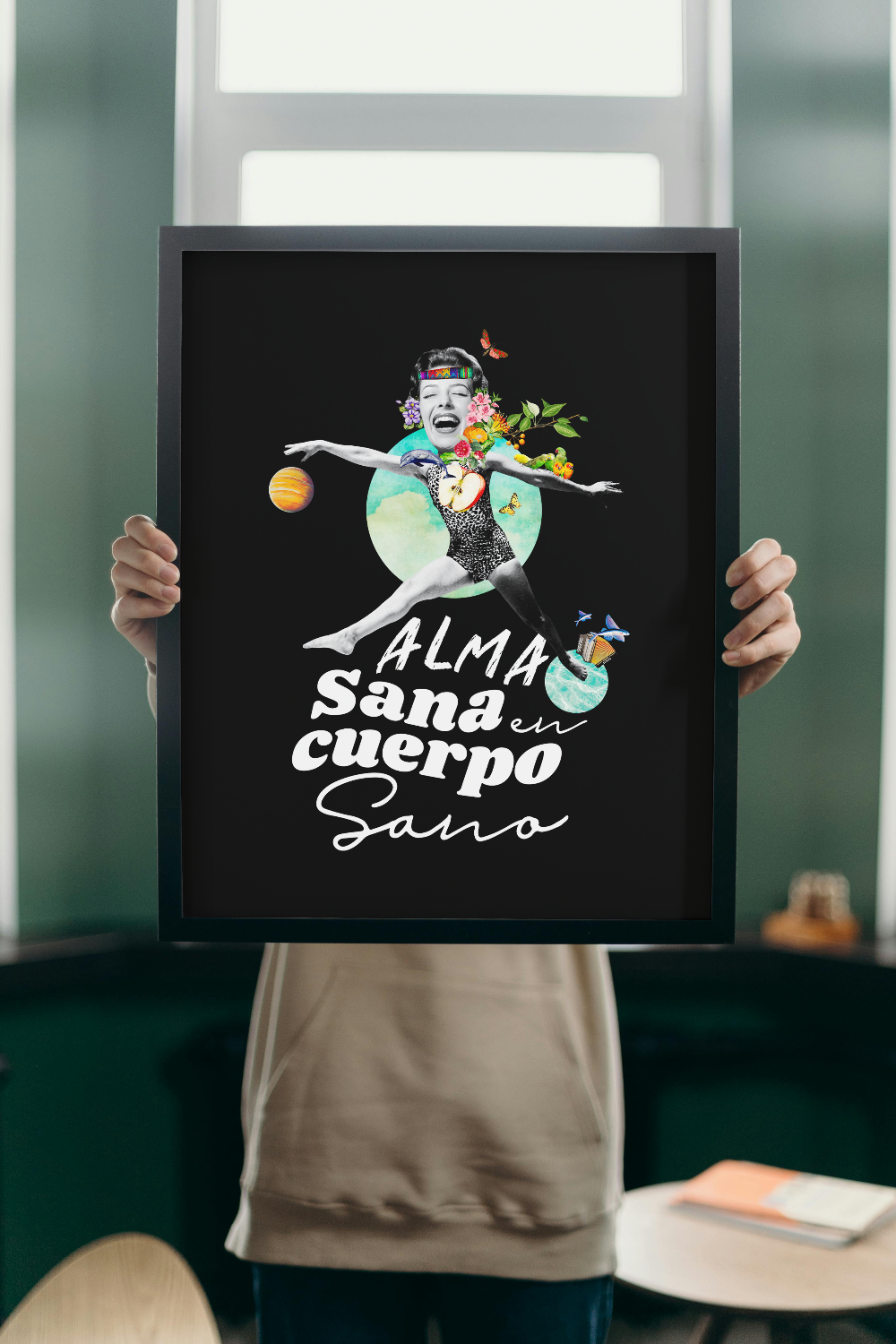 Printable Art for Home Decor - "Alma Sana en Cuerpo Sano"