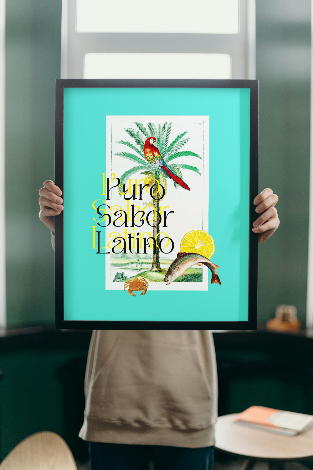 Printable Art for Home Decor - "Puro Sabor Latino"